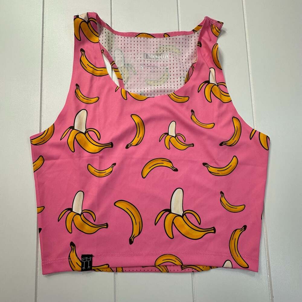 ChicknLegs Pink Bananas OG Sports Bra Size Small